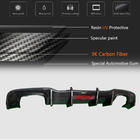 Audi A3 2012-2020 гг. Диффузор заднего бампера V1 для S-Line HB 2017-2020, Карбон фото 4