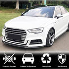 Audi A3 2012-2020 гг. Накладка на передний бампер Lip V3 (для S-Line Sedan 2017-2020, Карбон) фото 2