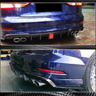 Audi A3 2012-2020 гг. Диффузор заднего бампера V2 (для S-Line Sedan 2017-2020, Карбон) фото 3