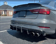 Audi A3 2012-2020 гг. Диффузор Заднего Бампера (FRP) фото 2