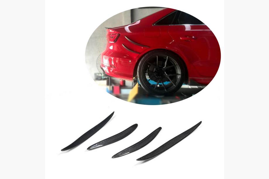 Audi A3 2012-2020 гг. Задний диффузор (для S-Line Sedan 2012-2016, Карбон) Image