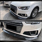 Audi A4 B9 2015-2024 гг. Накладка на передний бампер Lip V1 (для S-Line Sedan 2015-2019, Карбон) фото 4