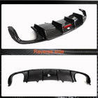 Audi A4 B9 2015-2024 гг. Диффузор заднего бампера V1 (для S-Line Sedan 2015-2019, Карбон) фото 4