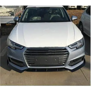 Накладка переднего бампера Lip V5 (для S-Line Sedan 2015-2019, Карбон) фото 4