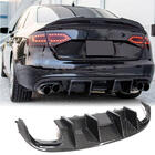 Audi A4 B8 2007-2015 гг. Диффузор заднего бампера V1 (для S4 2009-2012, Карбон) фото 1