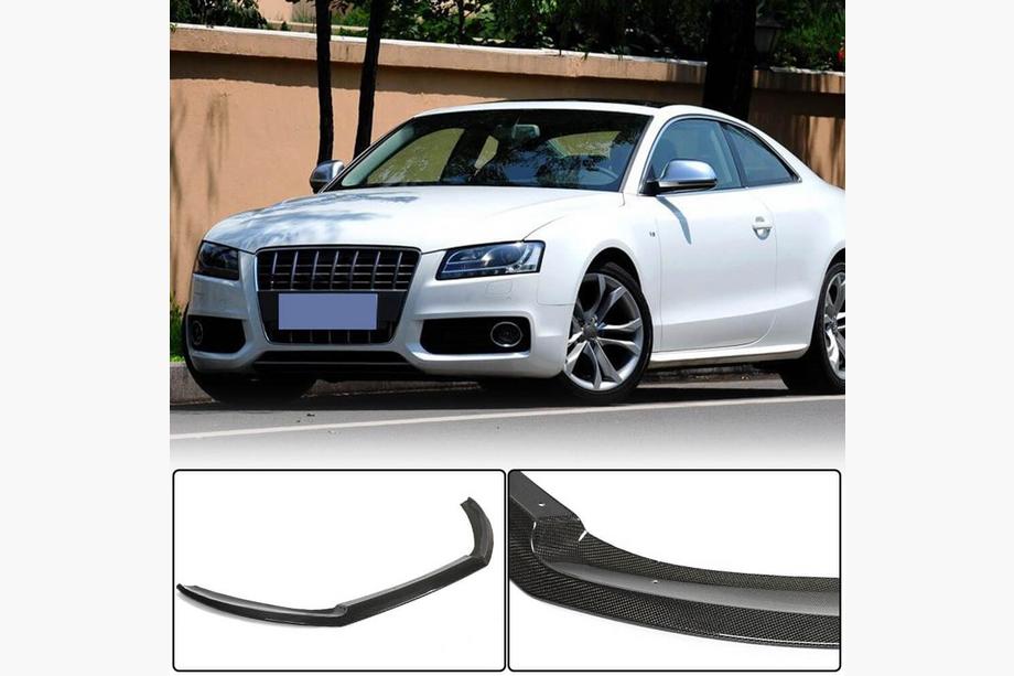 Audi A5 2007-2015 гг. Передний Бампер Лип (для S-Line Coupe 2007-2011, Карбон) Image