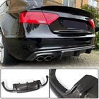 Audi A5 2007-2015 гг. Диффузор заднего бампера V3 (для S-Line 2012-2015, Карбон) фото 1