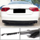 Audi A5 2007-2015 гг. Диффузор заднего бампера V2 (для S-Line 2012-2015, Карбон) фото 1