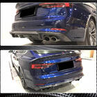 Audi A5 2016-2025 гг. Диффузор заднего бампера V2 (для S-Line 2016-2020, Карбон) фото 5