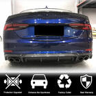 Audi A5 2016-2025 гг. Диффузор заднего бампера (для S-Line 2016-2020, Пластик) фото 4