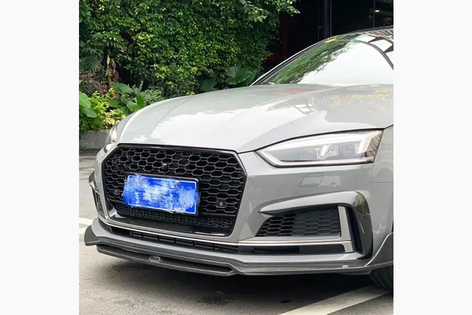 Audi A5 2016-2025 гг. Передний Лип-спойлер V2 (для S-Line 2021-2025, Карбон) Image