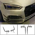 Audi A5 2016-2025 гг. Накладки на передний бампер Flap V2 (для S-Line 2016-2020, Карбон) фото 1