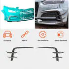 Audi A5 2016-2025 гг. Накладки на передний бампер Flap V2 (для S-Line 2016-2020, Карбон) фото 2