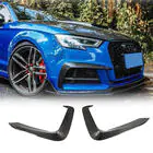 Audi A5 2016-2025 гг. Накладки на передний бампер Flap V1 (для S-Line 2016-2020, Карбон) фото 1