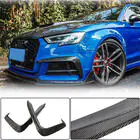 Audi A5 2016-2025 гг. Накладки на передний бампер Flap V1 (для S-Line 2016-2020, Карбон) фото 2