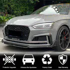 Audi A5 2016-2025 гг. Накладки на передний бампер Flap V1 (для S-Line 2016-2020, Карбон) фото 4