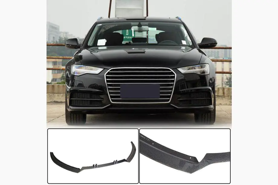 Audi A6 C7 2011-2017 гг. Передний Бампер Лип Карбон V2 для S-Line 2014-2018 Image