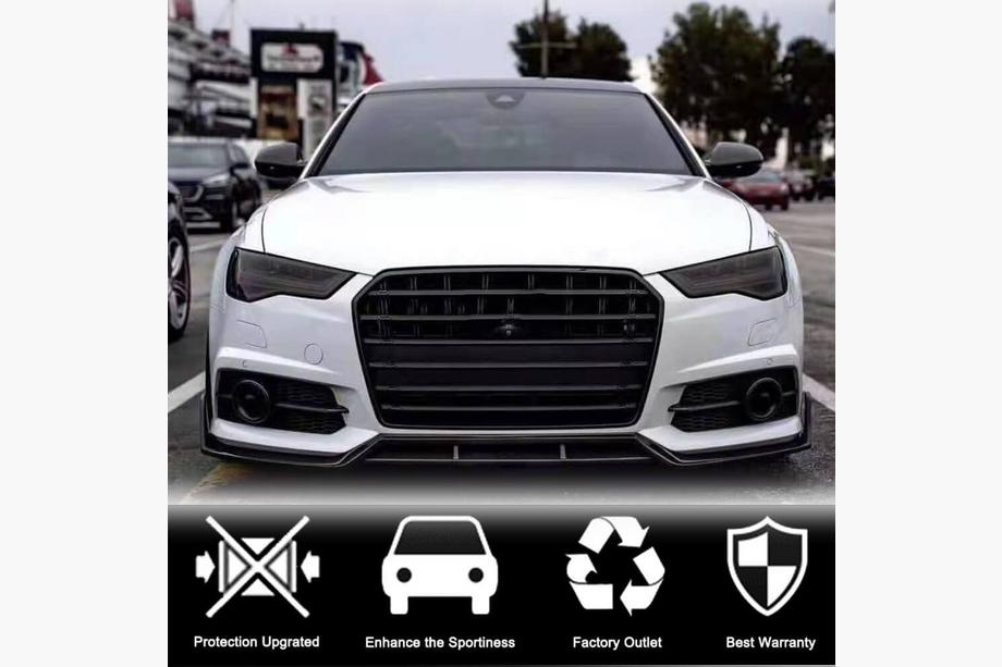 Audi A6 C7 2011-2017 гг. Передний Бампер Лип Карбон V1 для S-Line 2014-2018 Фото 2