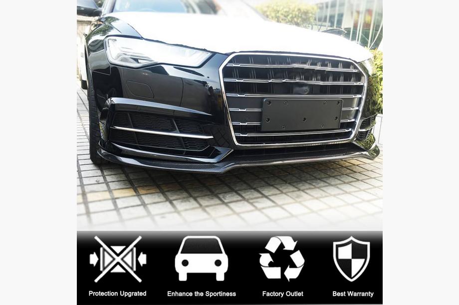 Audi A6 C7 2011-2017 гг. Передний Бампер Лип Карбон V3 для S-Line 2014-2018 Фото 2