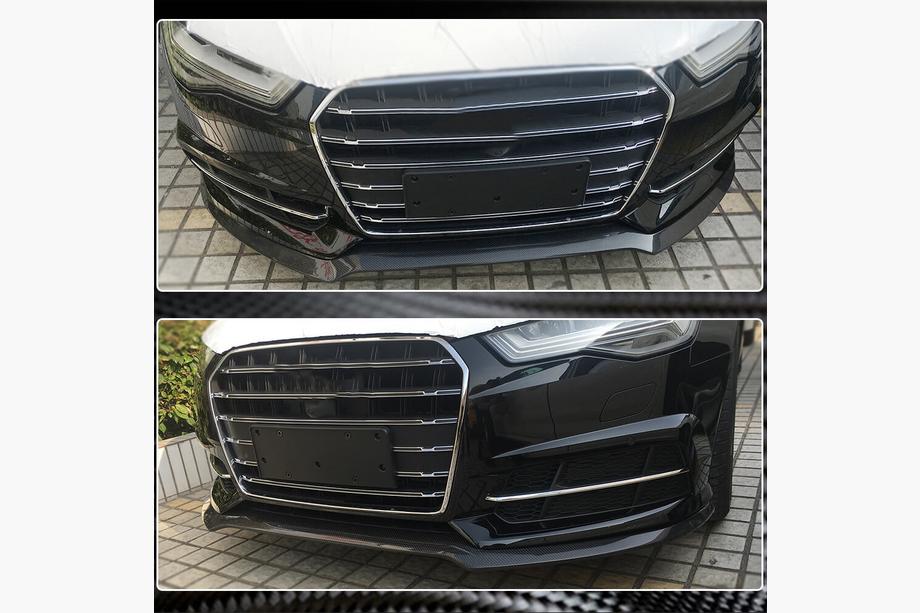 Audi A6 C7 2011-2017 гг. Передний Бампер Лип Карбон V3 для S-Line 2014-2018 Фото 4