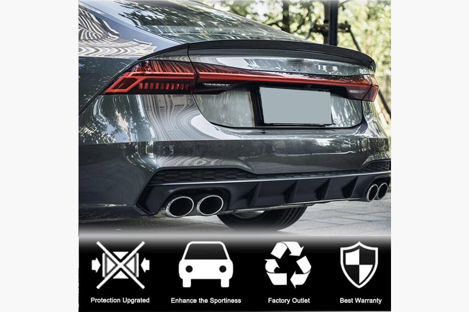 Audi A7 2018- гг. Спойлер V1 (Карбон) Фото 3