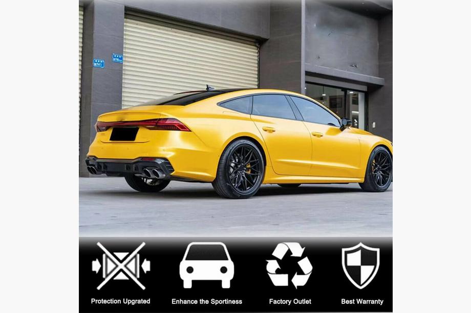 Audi A7 2018- гг. Диффузор заднего бампера (для S-Line 2018-2022, Карбон) Фото 3