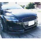 Audi TT 2006-2014 гг. Накладка на передний бампер Lip V1 (2006-2010, Карбон) фото 2