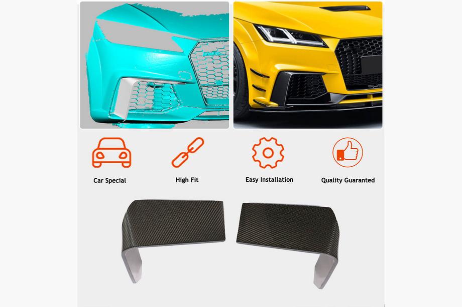 Audi TT 2014-2023 гг. Накладки на противотуманные фары (для RS, 2016-2019, Пластик) Фото 2