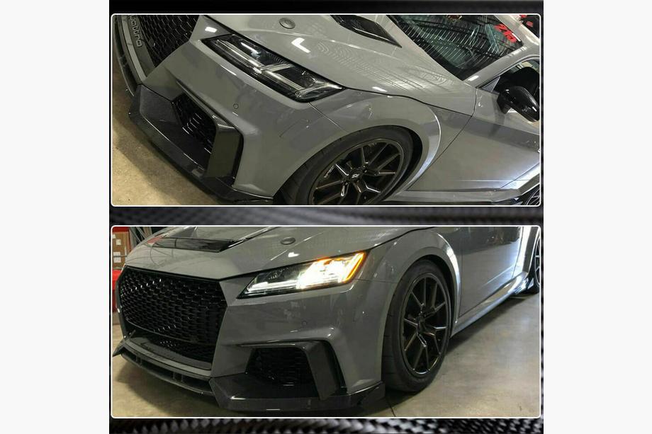 Audi TT 2014-2023 гг. Накладки на противотуманные фары (для RS, 2016-2019, Пластик) Фото 5