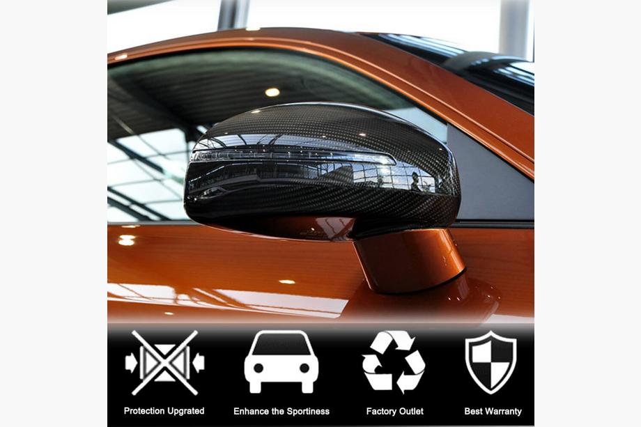 Audi TT 2006-2014 гг. Накладки на Зеркала (Карбон) Фото 3