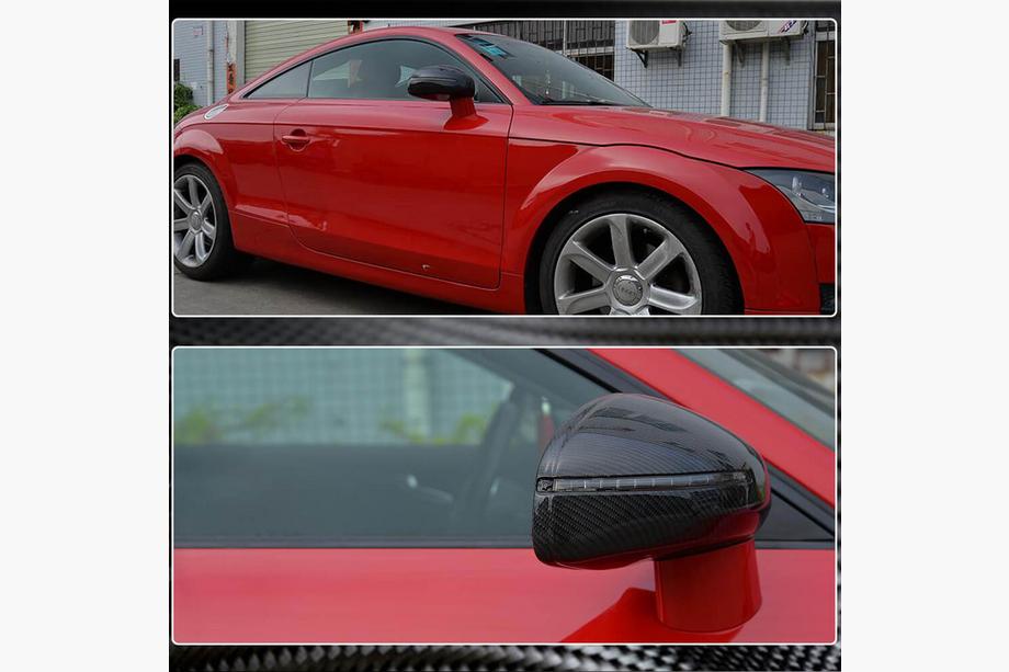 Audi TT 2006-2014 гг. Накладки на Зеркала (Карбон) Фото 4