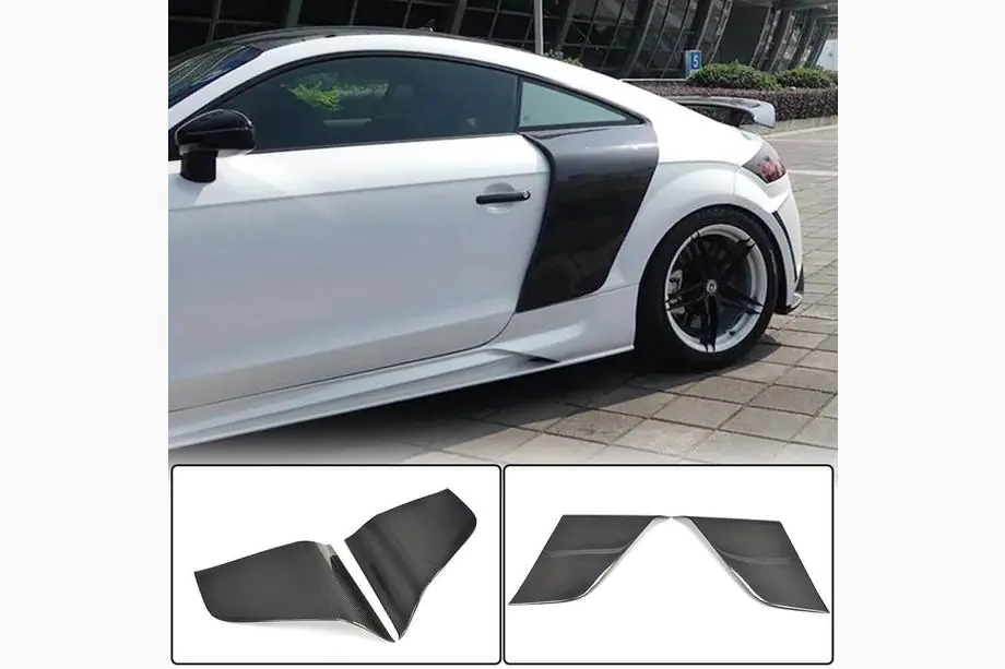 Audi TT 2006-2014 гг. Карбоновые накладки на заднюю четверть (Coupe) Фото 2