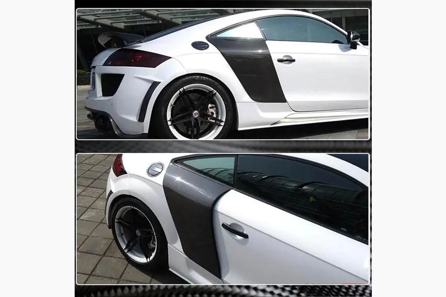 Audi TT 2006-2014 гг. Карбоновые накладки на заднюю четверть (Coupe) Фото 4
