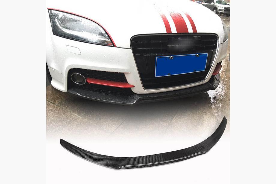 Audi TT 2006-2014 гг. Накладка на передний бампер Lip V2 (Карбон) Фото 6
