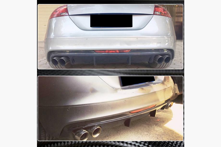 Audi TT 1998-2006 гг. Диффузор Заднего Бампера (FRP) V2 Фото 2