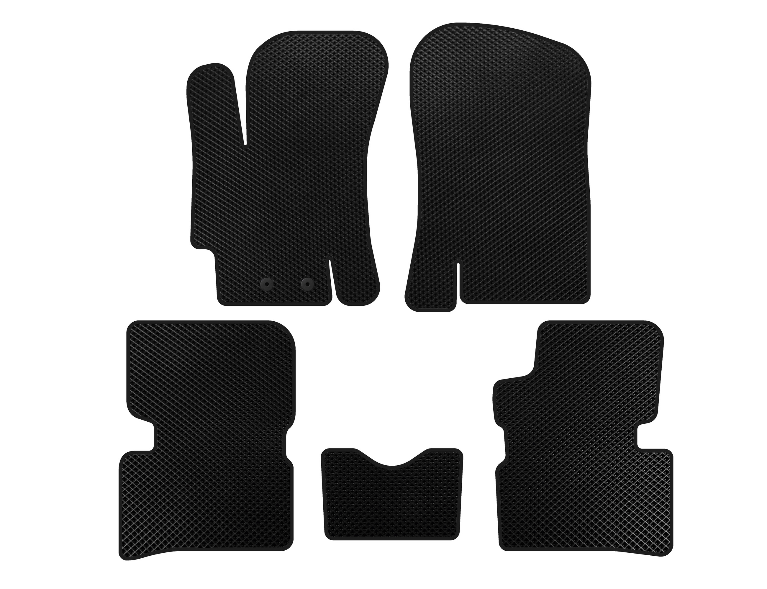 Килимки EVA (SD, Чорний) для Hyundai Accent 2006-2010 рр - фото 1