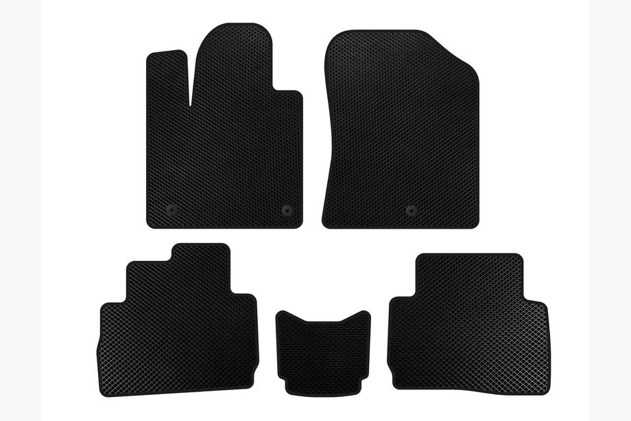 Hyundai Santa Fe 4 2018-2023 гг. Коврики EVA (2020-2023, Черный) Image