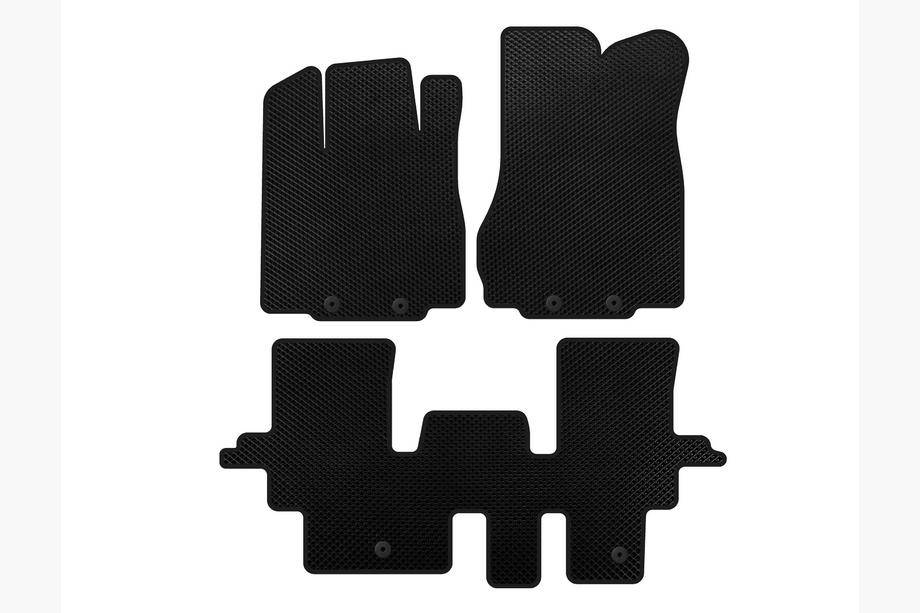 Infiniti QX60 2016-2021 гг. Коврики EVA (2 ряда, Черный) Image