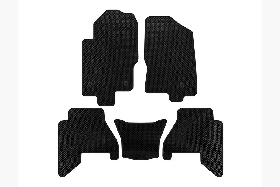 Nissan Pathfinder R51 2005-2014 гг. Коврики EVA V2 (2 ряда, черные) Image