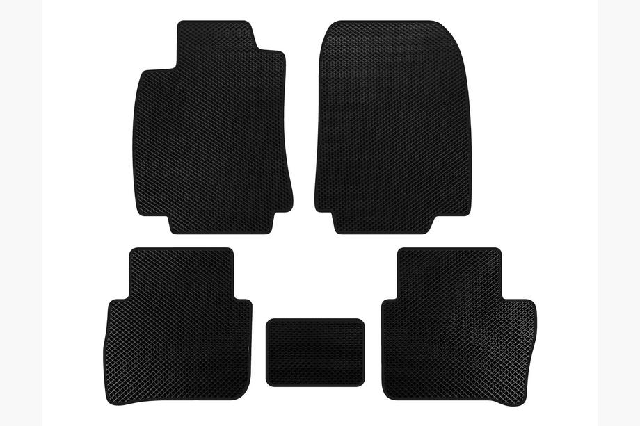 Nissan Tiida 2011-2014 гг. Коврики EVA (HB, Черный) Image