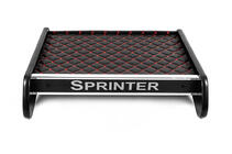 Mercedes Sprinter W907/W910 2018- гг. Полка на панель (Черная с красной строчкой) фото 2