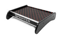 Mercedes Sprinter W907/W910 2018- гг. Полка на панель (Черная с красной строчкой) фото 3