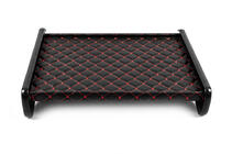 Mercedes Sprinter W907/W910 2018- гг. Полка на панель (Черная с красной строчкой) фото 4