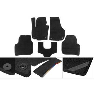 Текстильные коврики Premium (2 ряда, черные) фото 1