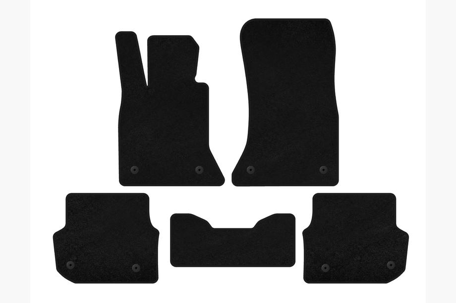 BMW 5 серия F10/F11 2010–2016 гг. Текстильные коврики Premium (для F-11, Черный) Image