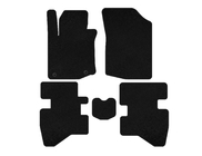 Citroen C-1 2005-2014 гг. Текстильные коврики Premium (HB, Черный) фото 2