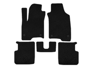 Fiat Panda 2011-2023 гг. Текстильные коврики Premium (Черный) фото 1