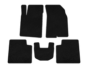 Kia Opirus 2003-2010 гг. Текстильные коврики Premium (черные) фото 1