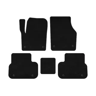 Текстильные коврики Premium (2014-2019, 2 ряда, Черный) фото 1