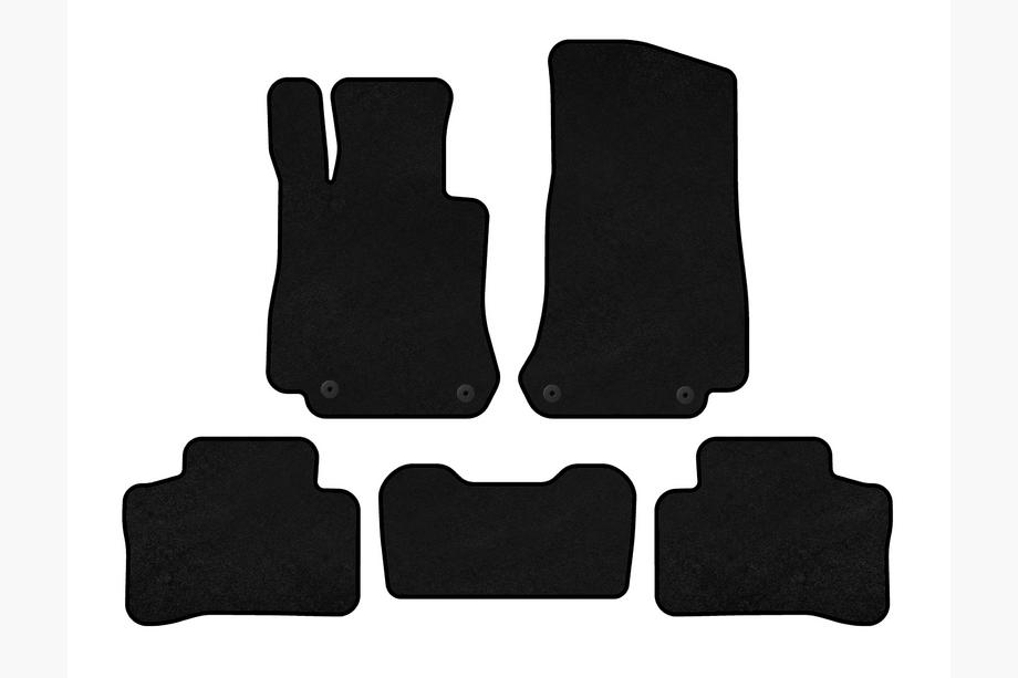 Mercedes GLC X253 2015-2022 гг. Текстильные коврики Premium (Черный) Image